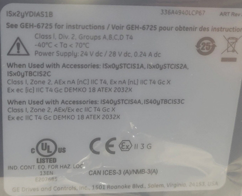 General Electric Mark VI IS420YDIAS1B I/O PACK DISCRETE INPUT Module Made In USA