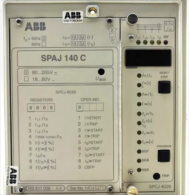 ABB SPAJ140C-CA Combined Overcurrent And Earth-fault Relay