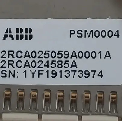 ABB PSM0004 2RCA025059A0001 PS_H/BO Power Supply Module